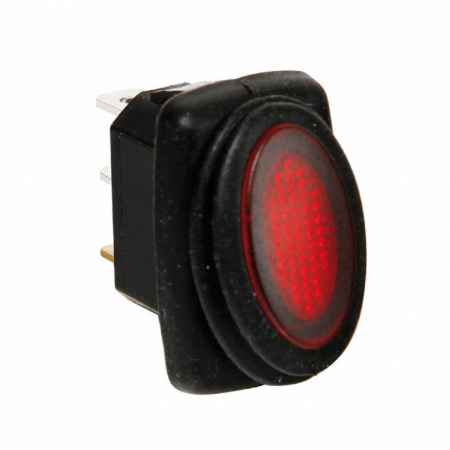 Accesorii Electrice - Intrerupator basculant cu lumina LED, rosie  - 12/24V