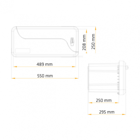 Ladă Scule  550x250x280mm  – Ușoară, Rezistentă și Perfectă pentru Drum [3]