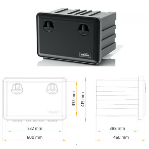 Ladă Scule 600x415x460 – Depozitare Profesională pentru Camion [1]