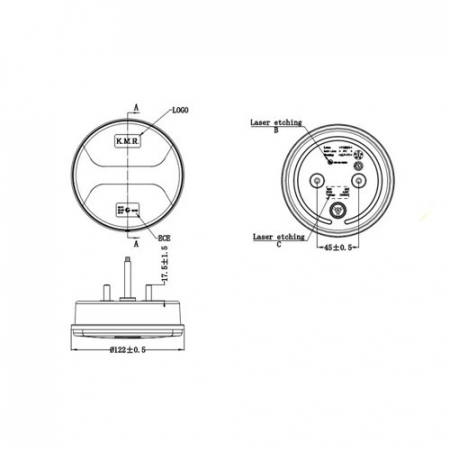 Lampa 22 led-uri,  3 functii [2]