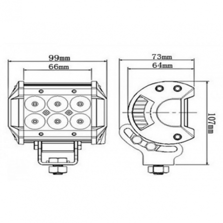 Lampa de lucru LED simplu 6 led-uri [1]