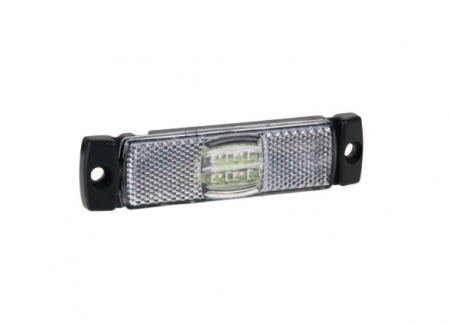 Lampi Marcaj Lateral - Lampa gabarit cu LED-uri, alba, cu suport urechi