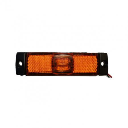 Iluminare Auto - Lampa gabarit cu LED-uri, galbena 13x3.5 cm