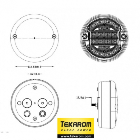 Lampa LED camion ceata 20 led-uri SMD [1]