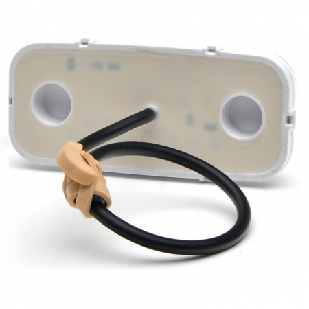 Lampa LED dreptunghiulara rosie 11.5x5.5 cm 12-24V [3]