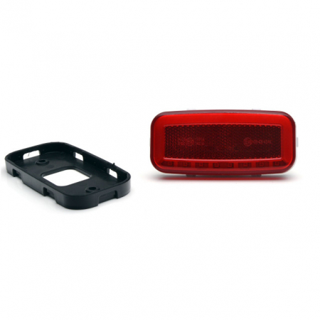Lampa led dreptunghiulara rosie 12x5.5 cm [1]