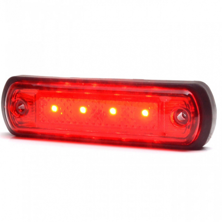 Iluminare Auto - Lampa LED dreptunghiulara rosie WAS 30x108.60 mm 12-24V