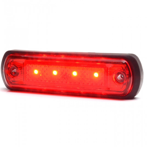 Lampi Marcaj Lateral - Lampa led dreptunghiulara rosie  30x108.60 mm