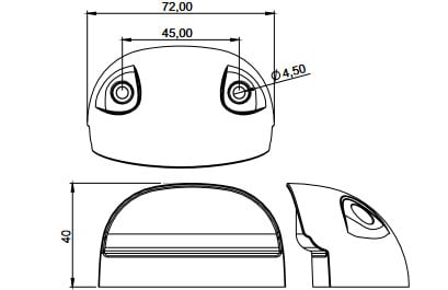 Lampa led pentru placuta de inmatriculare [2]