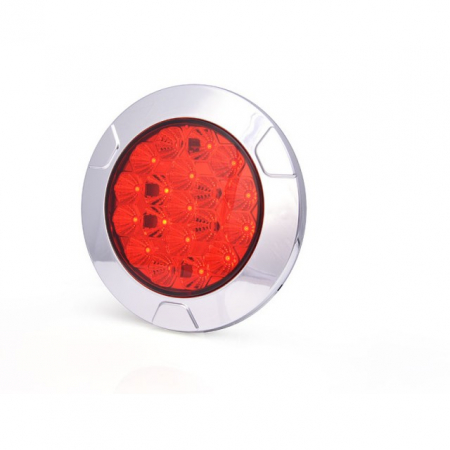 Lampi LED - Lampa led rosie ROTUNDA 2 FUNCTII LUMINOASE fi 25 cm