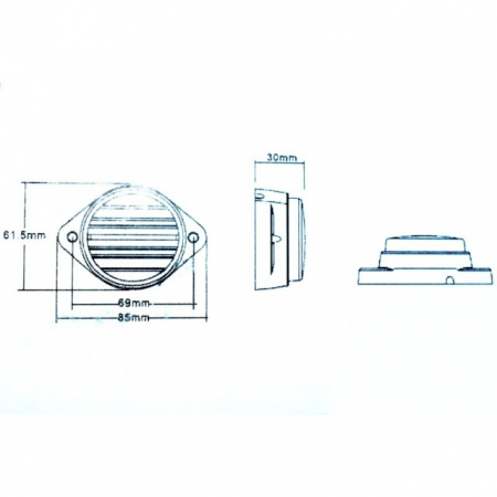 Lampa Led rotunda rosie 12V [1]