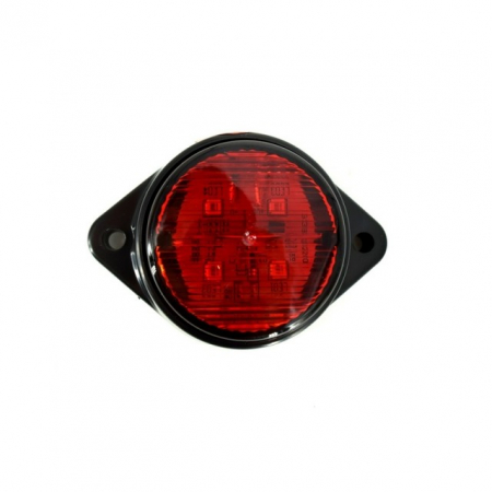 Iluminare Auto - Lampa Led rotunda rosie 24V
