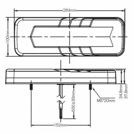 Lampa LED semnalizare dinamica 6 functii [1]