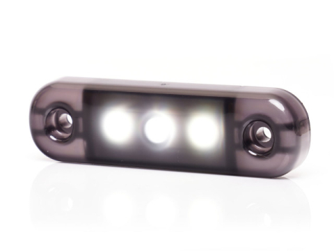 Iluminare & Electrica - Lampa marcaj BLACK cu lumina alba 3 LEDURI 12/24V