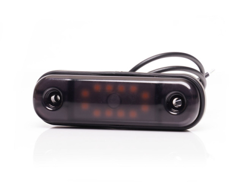 Lampa marcaj BLACK cu lumina rosie 12 LEDURI 12/24V [1]