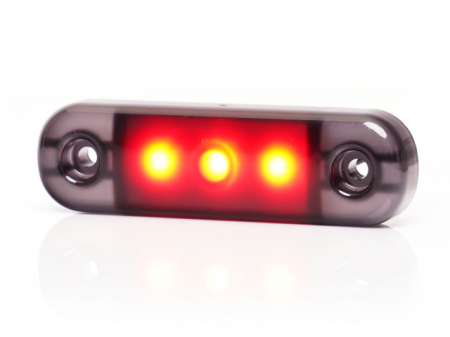 Lampa marcaj, cu lumina rosie, 3 led-uri 12/24V [1]