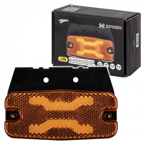 Iluminare & Electrica - Lampa marcaj lateral 12 LED Spider 12/24V