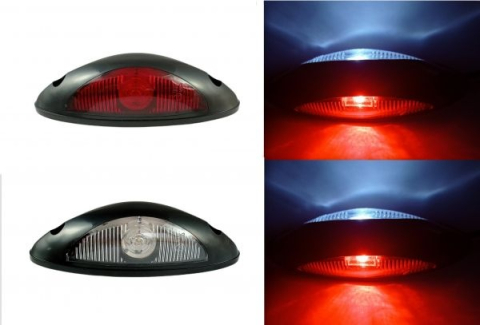 Lampa marcaj lateral alb-rosu LED [4]