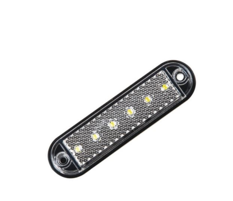 Lampi Marcaj Lateral - Lampa marcaj lateral alba 10x3cm 6 LED-URI