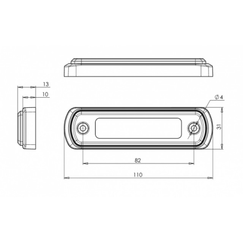 Lampa marcaj lateral galben neon [5]