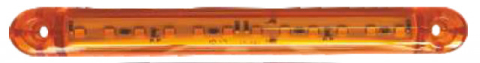 Lampi Marcaj Lateral - Lampa marcaj lateral portocalie 12 leduri 18cm