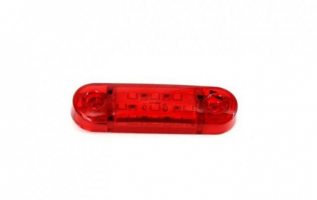 Iluminare Auto - Lampa marcaj lateral rosie 9 led-uri 8.5 x 2.5cm