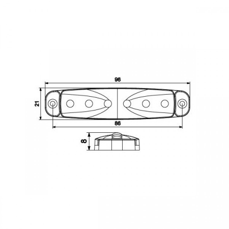 Lampa pozitie alba 6 leduri [1]