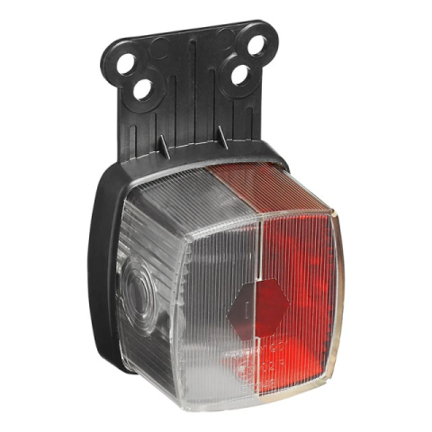 Lampa pozitie cu suport si reflector alb-rosu 66x62mm [2]