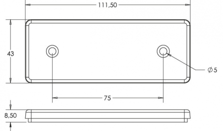 Lampa pozitie galbena cu led [1]