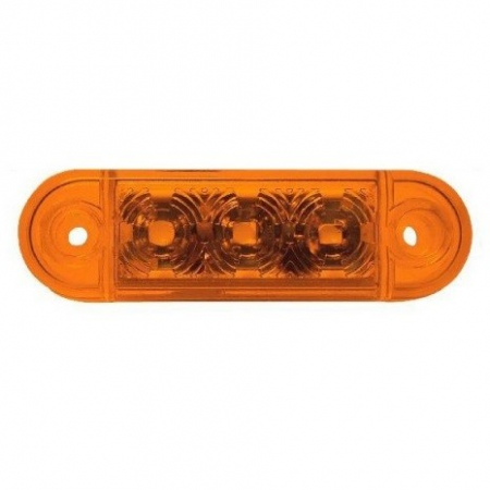 Lampi Marcaj Lateral - Lampa pozitie ovala portocalie 3 leduri