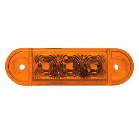 Lampi Marcaj Lateral - Lampa pozitie ovala portocalie 3 leduri