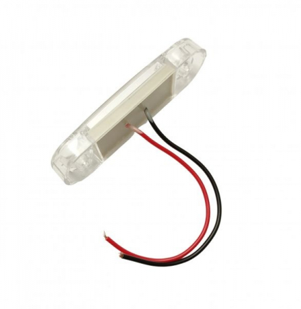 Lampa pozitie-strobo ovala alba 9 leduri 24V [3]