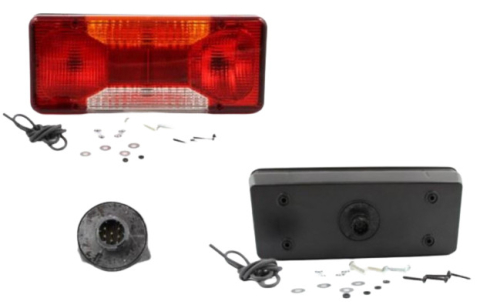 Accesorii - Piese Dedicate - Lampa Stop cu mufa , stanga IVECO DAILY 30x13cm