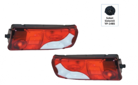 Lampi Cu Bec - Lampa stop dreapta, cu mufa, Scania