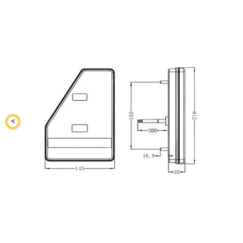 Lampa stop spate stanga LED 12/24V [2]