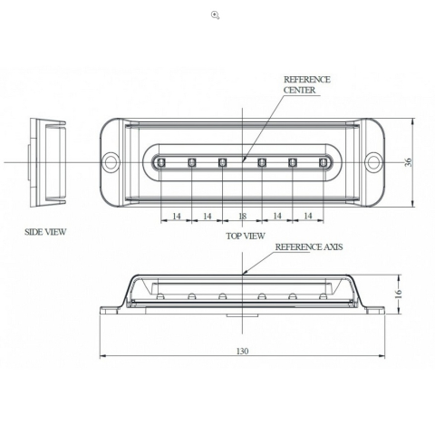 Lampa stroboscopica 6 led-uri lumina albastra [2]