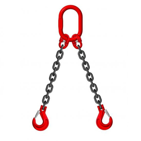 8mm - Lant ridicare 8 mm cu 2 brate