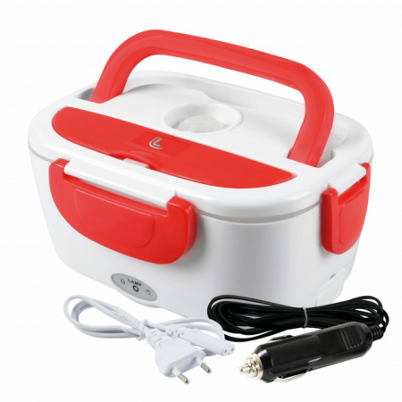 Camping - Timp Liber - Lunch-Box, incalzitor electric pentru alimente - 1,5 L - 12/24V+220V - 50W