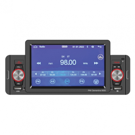 Statii Radio -Antene-Accesorii-Multimedia - MP5 player auto PNI Clementine 9555 1DIN display 5 inch 4 x 50W, Bluetooth, radio FM, Carplay, functie RDS