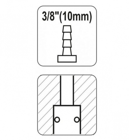 Mufa rapida, pentru furtun aer comprimat, mama, 3/8" - 10mm [1]