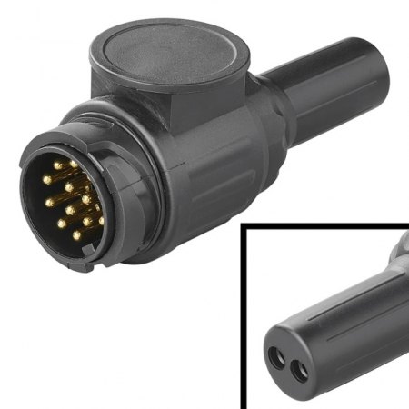 Mufe-Prize - Mufa remorca - plastic 13 pini Tip Jaeger cu 2 gauri