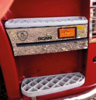 Ornamente Camion - Ornament scara cromat SCANIA R CAB 2004-2013
