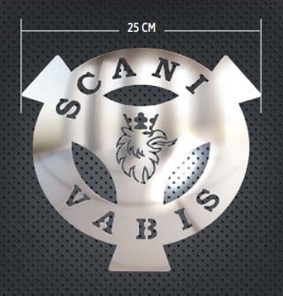 Accesorii Camion & Remorca - Ornament universal cromat SCANIA Vabis 25cm
