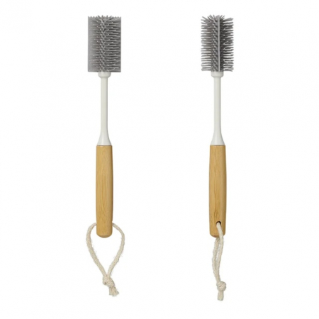 Perie curatare sticle 31.5 cm Ø5 cm x 7.5 cm bambus [1]