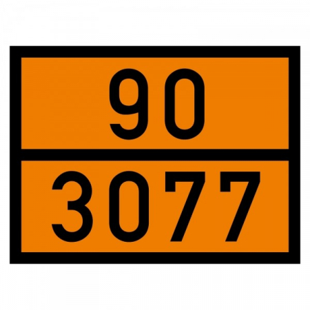 ADR - Placa ADR aluminiu - 90/3077