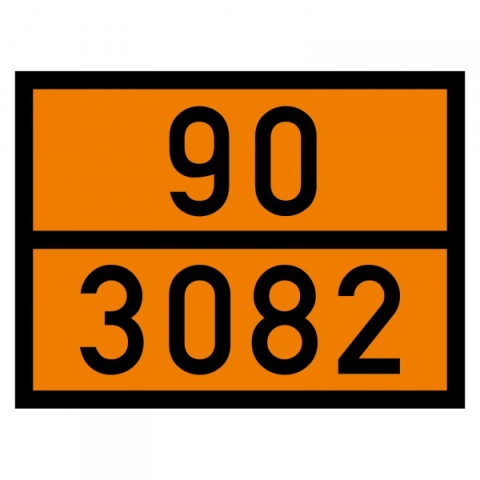 Placute/Autocolante ADR - Placa ADR aluminiu - 90/3082