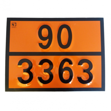 ADR - Placa ADR aluminiu - 90/3363