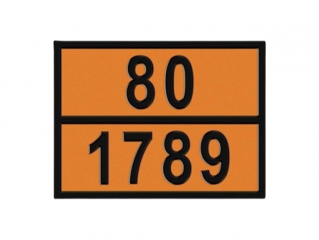 ADR - Placa ADR aluminiu - ACID CLORHIDRIC