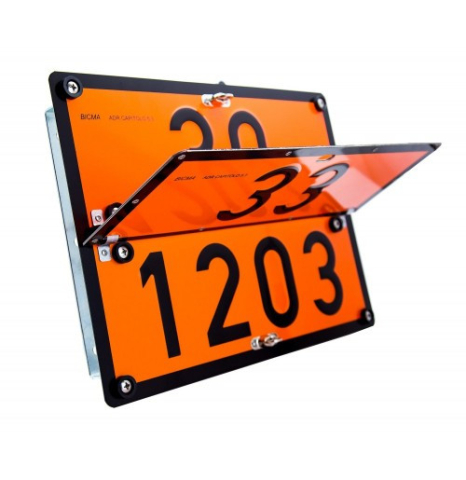 Placute/Autocolante ADR - Placa ADR aluminiu - interschimbabila 33/1203 - 30/1202