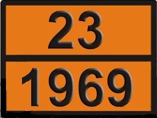 Protectie, Siguranta & ADR - Placa ADR aluminiu - Izobutan